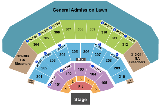 American Family Insurance Amphitheater Summerfest Seating Chart